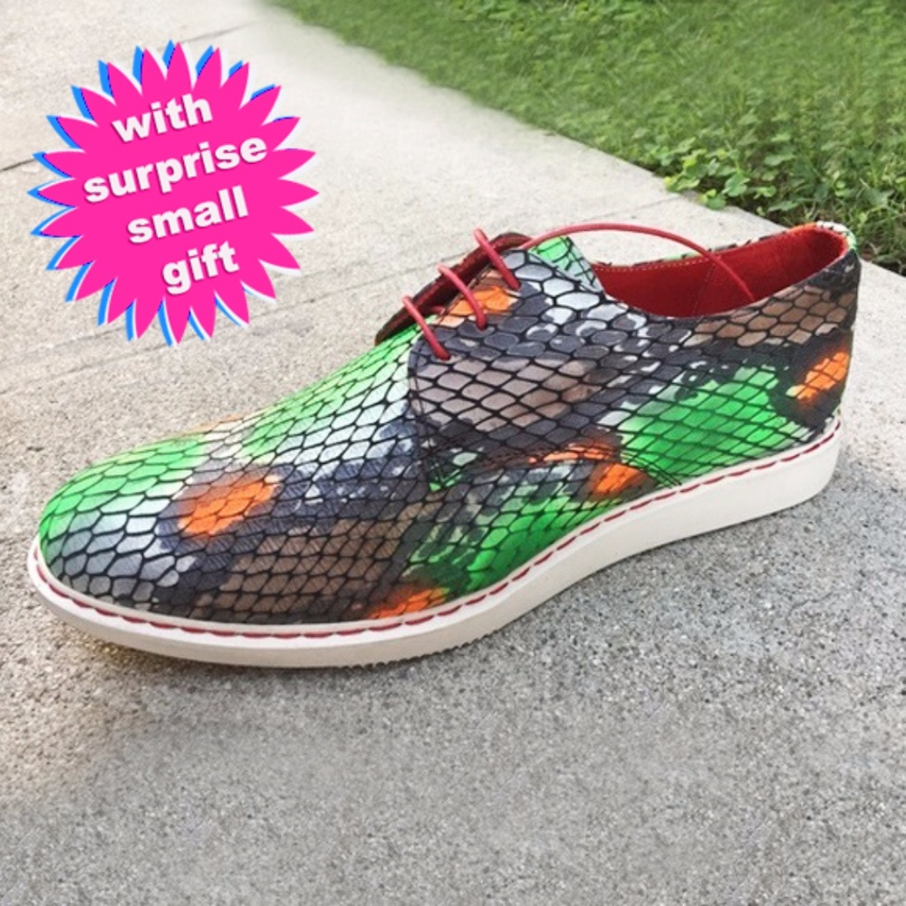 Leather SNEAKERS shoes - unisex - BRAND NEW